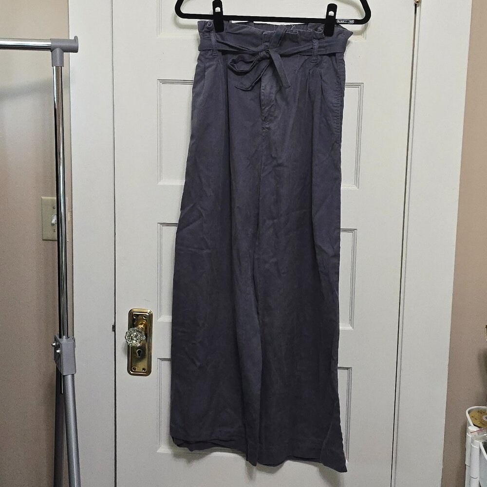 Ultra High waisted paper bag wide leg trousers.  - 4 (see measurements)